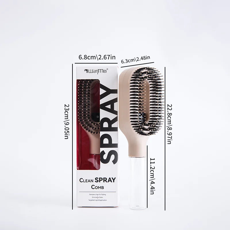 Brosse Spray Lïv Paris — démêle, hydrate et discipline en un seul geste